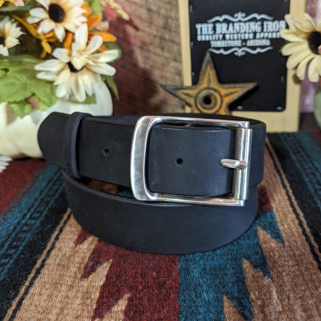 Leather Belt the “Billy Bob” by Tony Lama C41313 front view