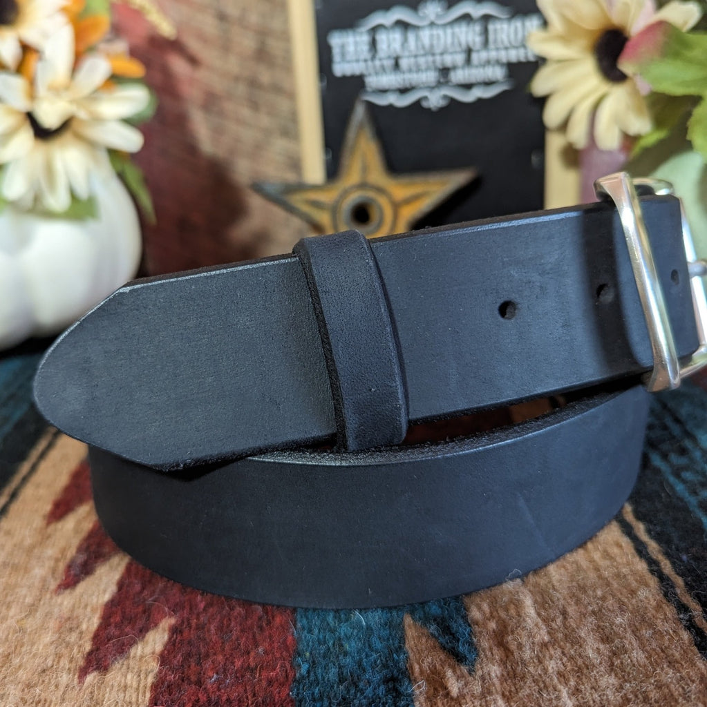 Leather Belt the “Billy Bob” by Tony Lama C41313 side view