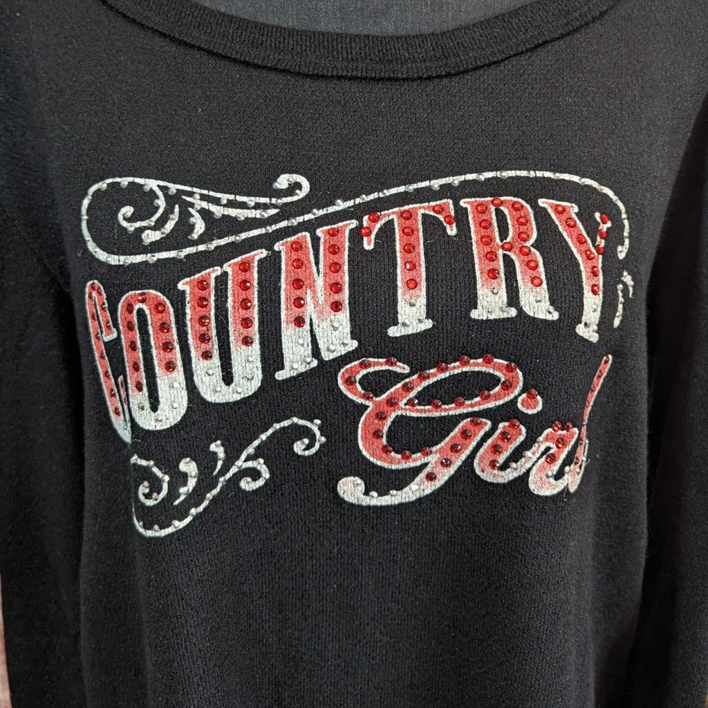 Women's Shirt "Country Girl" by Liberty Wear 7196 Detailed Front View