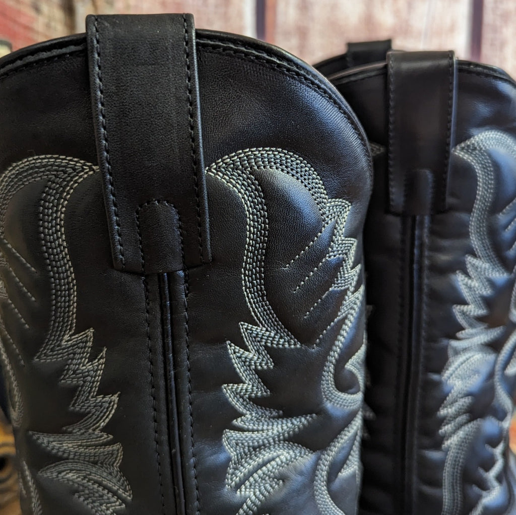 Men's Leather Boots the "Birchwood" by Laredo Black  detail view