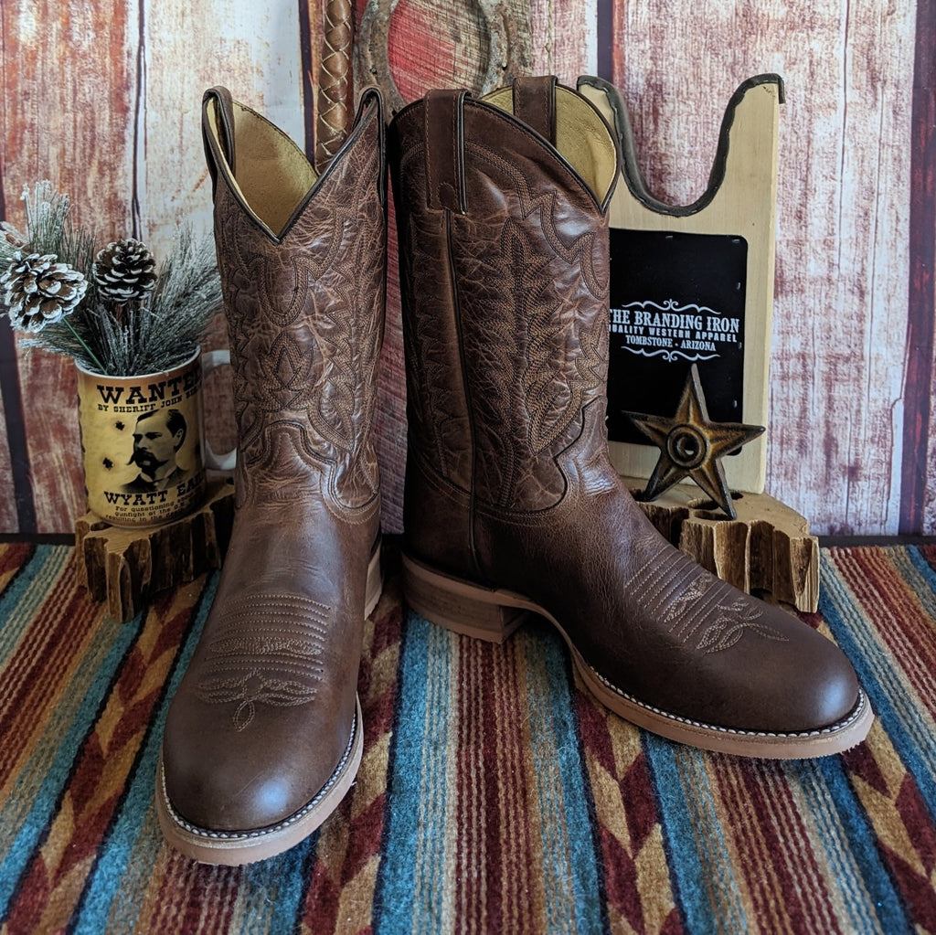 Clanton Men's Boots by Justin CJ2045 Front View