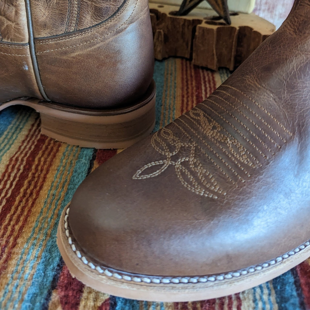 Clanton Men's Boots by Justin CJ2045 Detailed Toe View