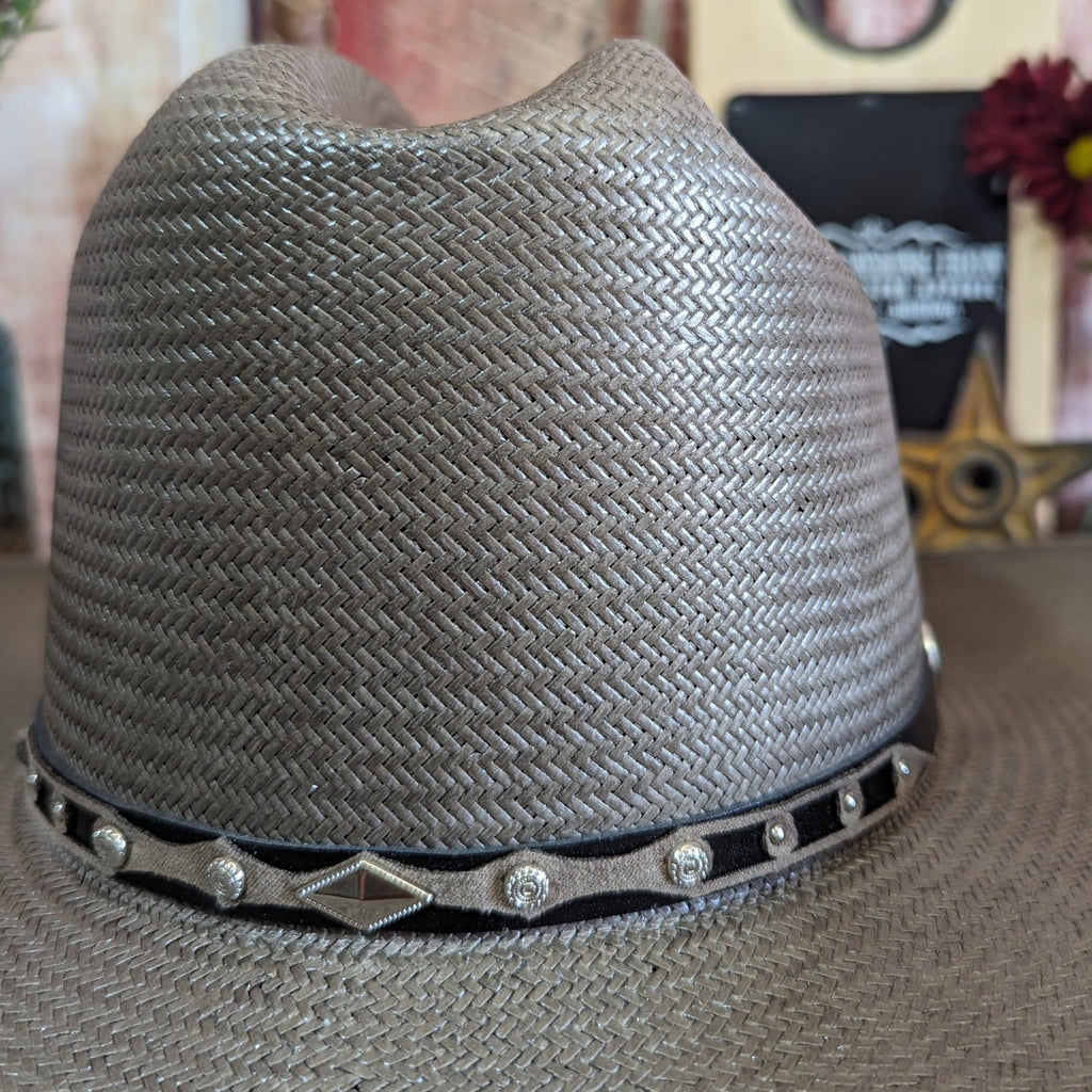 Gray Straw Hat "Kenton" by Stetson   SSKNTN-30425370 Detailed Vew