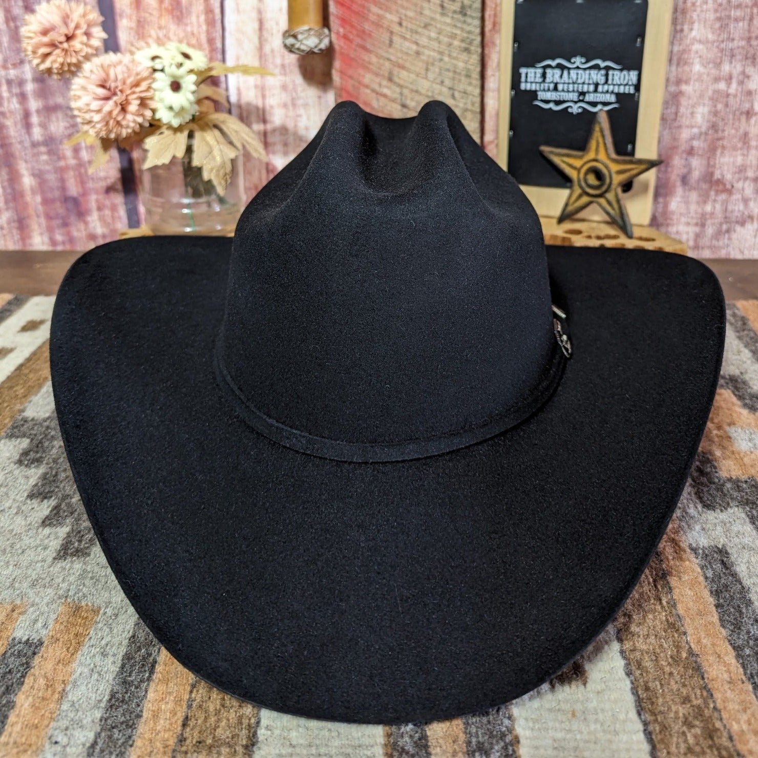 Stetson Black 6X Skyline Felt Cowboy Hat | Pinto Ranch 7