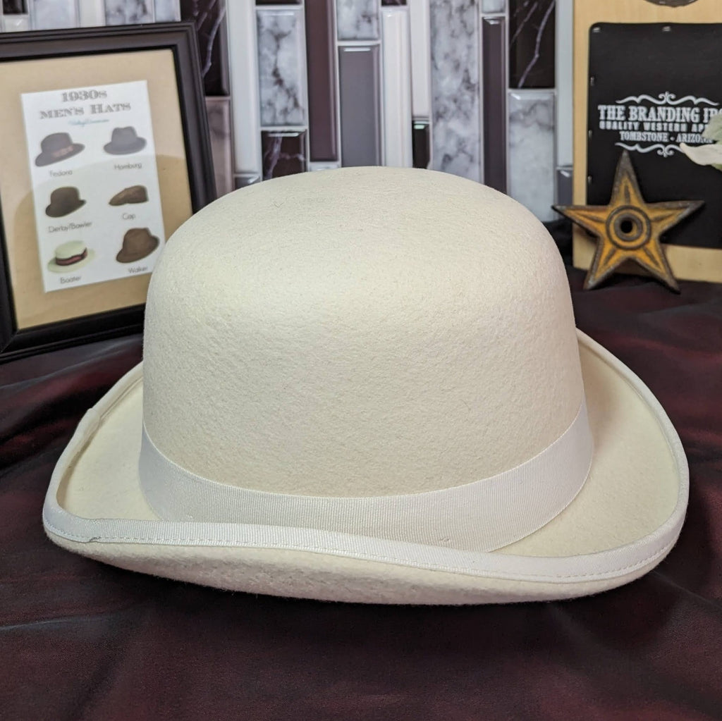 The "Monroe Derby" Hat by Stacy Adams SAW506-PACK Ivory Side View