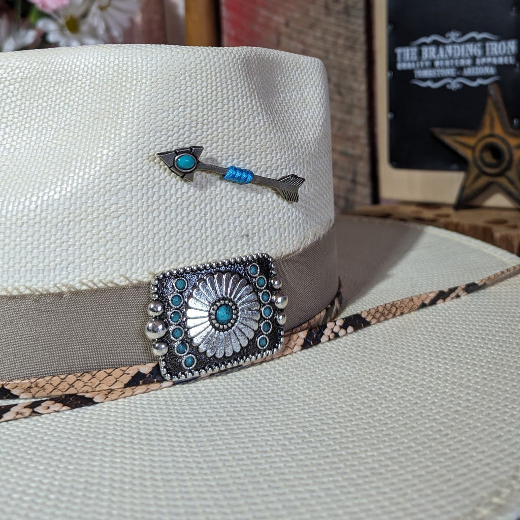 "Spear Point" Straw Hat by Charlie 1 Horse CSSPPO Detailed View
