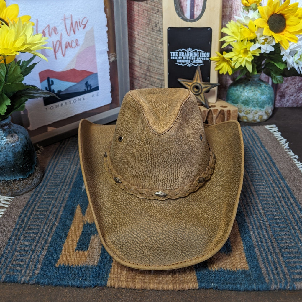 Leather Hat "Bonnaroo" by Bullhide  4095BZ Front View