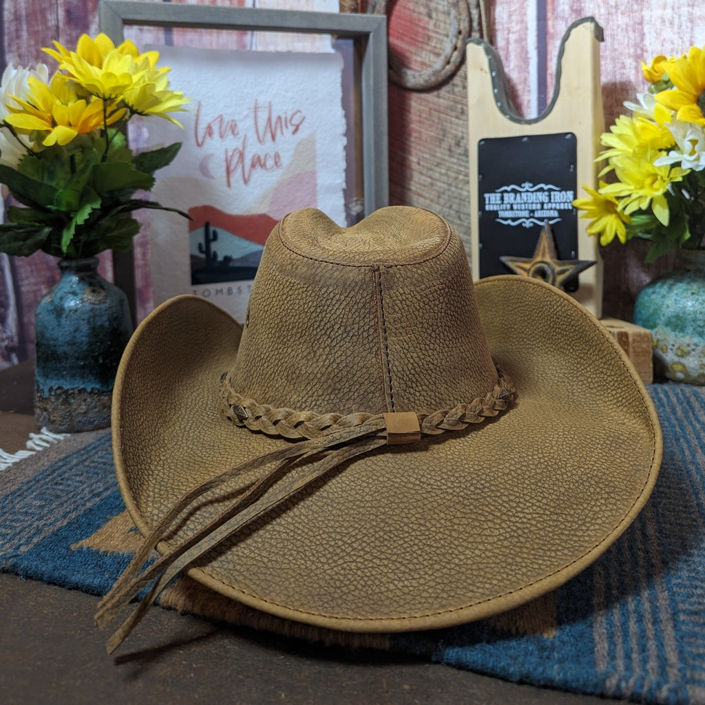 Leather Hat "Bonnaroo" by Bullhide  4095BZ Back View