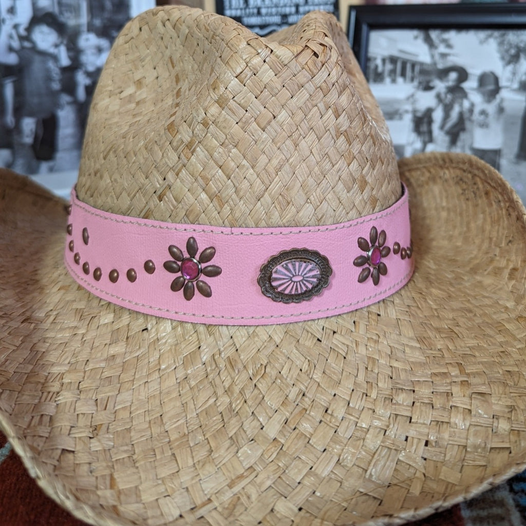 Kids Straw Hat the "Daughters of the West" by Bullhide 2545 Front Detailed View
