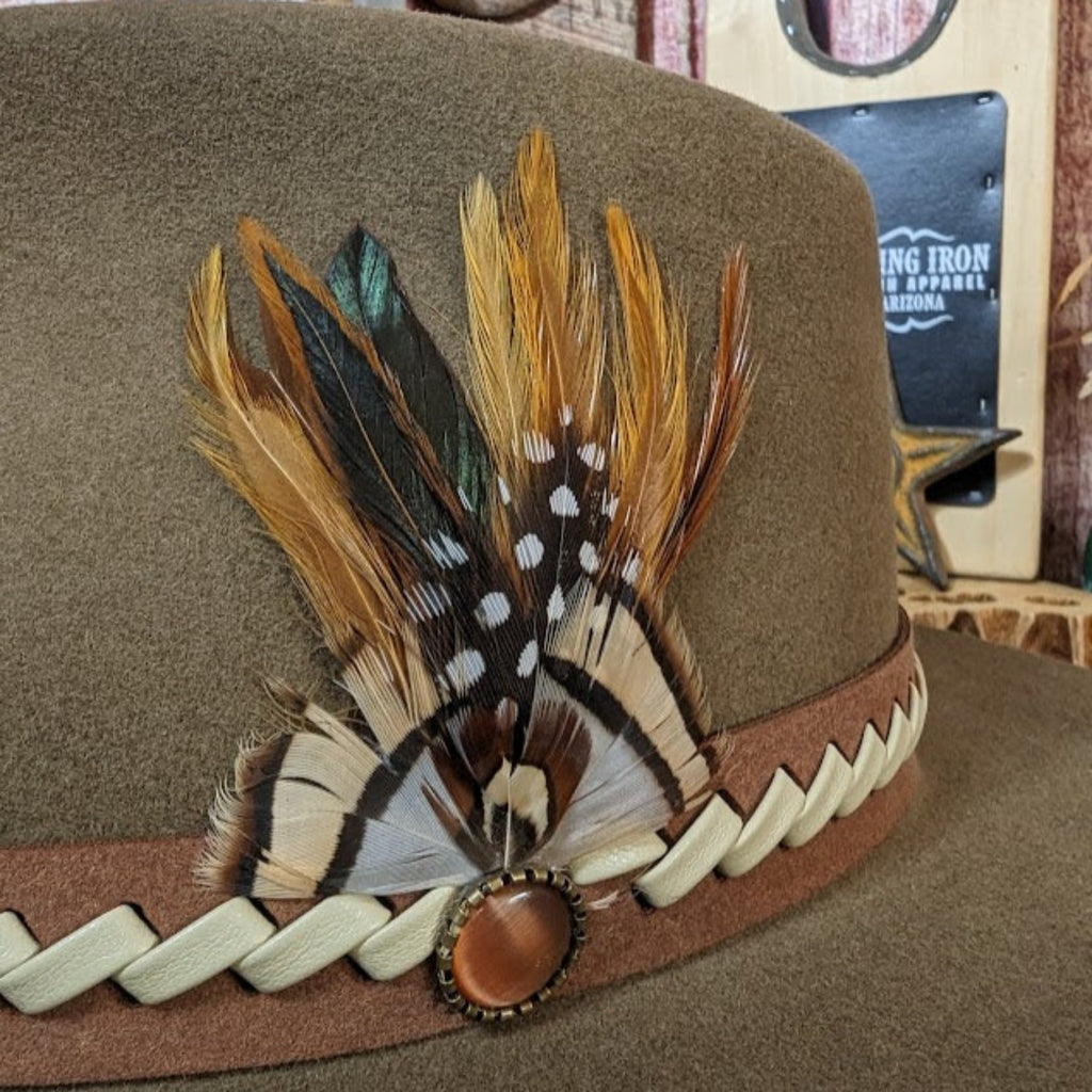 Wool Hat the "Road Runner" Lainey Wilson Collection by Charlie 1 Horse  CWRDRN-4232F5S0 Detailed View