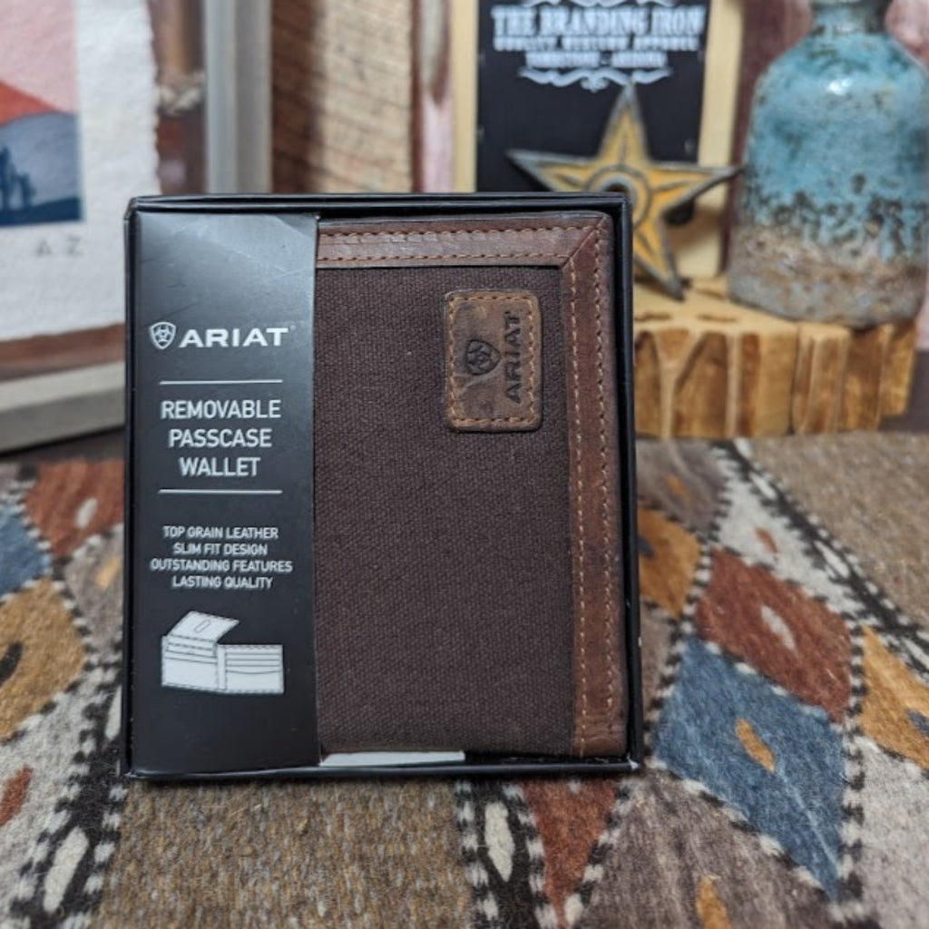 Men's Removable "Bi-Fold" Passcase Wallet by Ariat A3551802 
