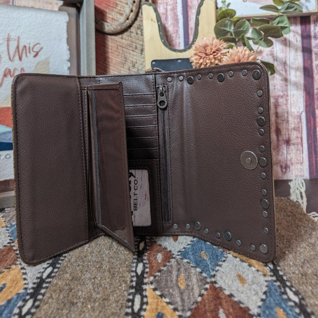 Ophelia Wallet by Nocona N770012702 Inside View Brown