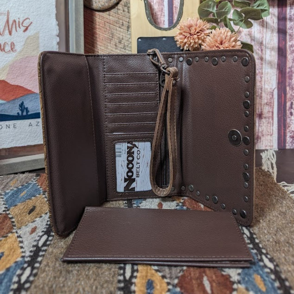 Ophelia Wallet by Nocona N770012702 Inside View Brown