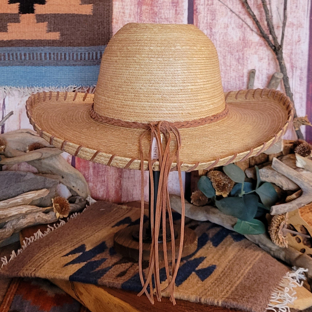 Palm Gus Hat with Braided Band by Sunbody  HG4A-OAK Back View