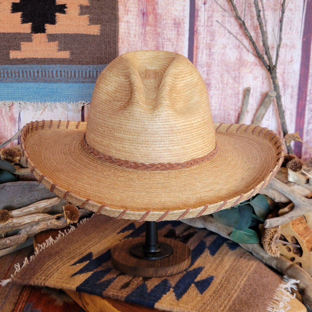 Palm Gus Hat with Braided Band by Sunbody  HG4A-OAK Front View