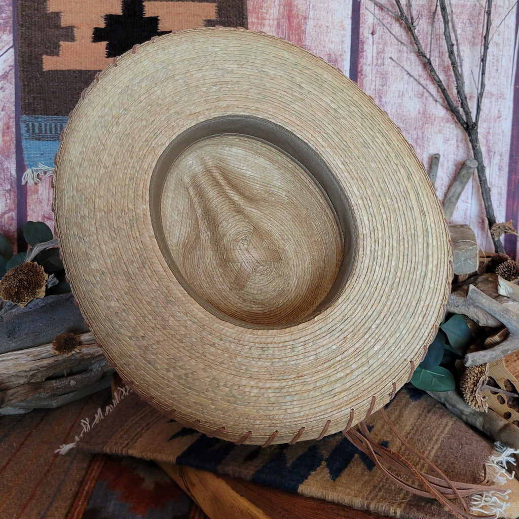 Palm Gus Hat with Braided Band by Sunbody  HG4A-OAK Inside View