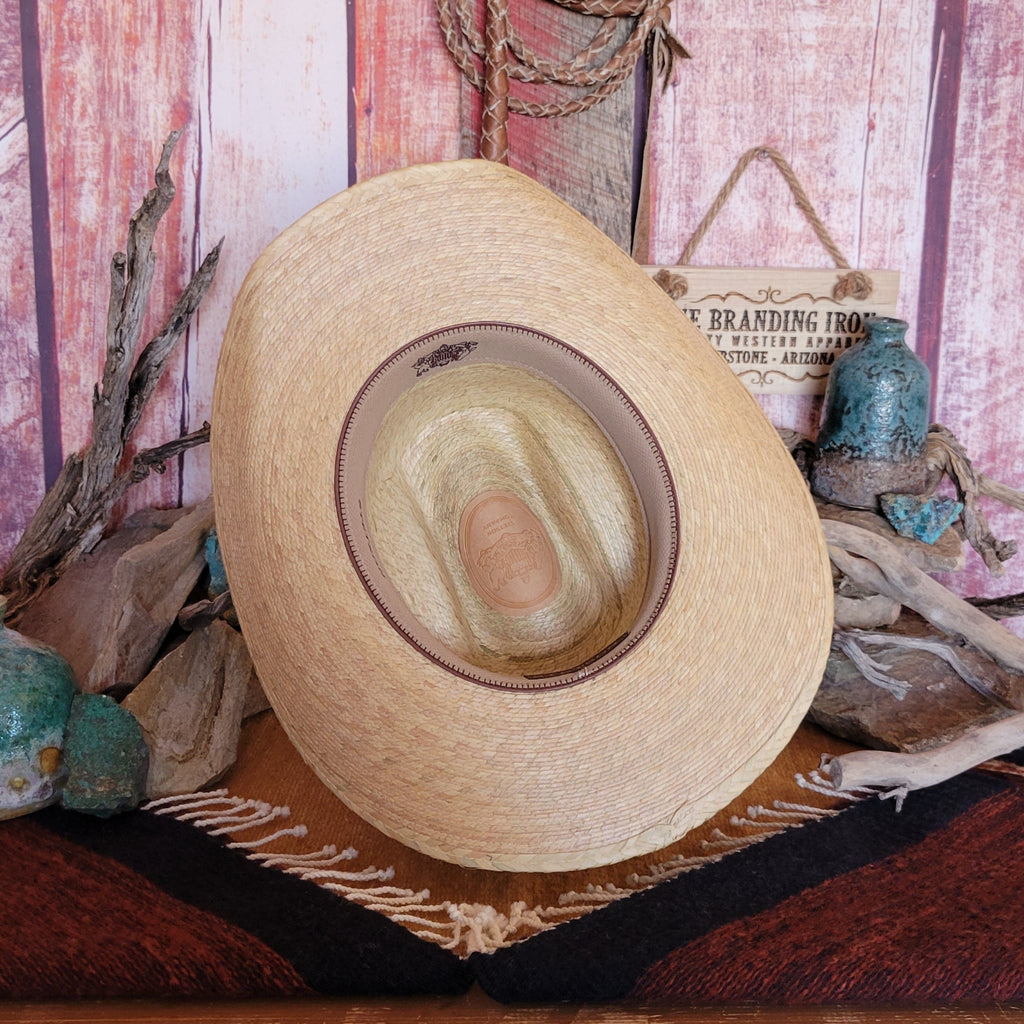 Palm Hat "Cowhand" by Stetson   OSCWHN-7434PT Inside View