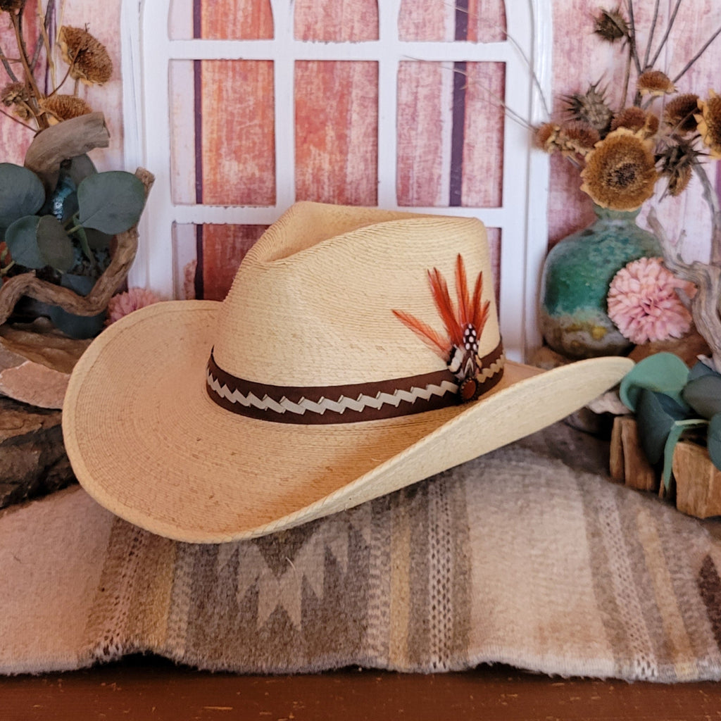 Palm Hat "Road Runner" Lainey Wilson Collection by Charlie 1 Horse  CSRDRN-40348T Front Side View