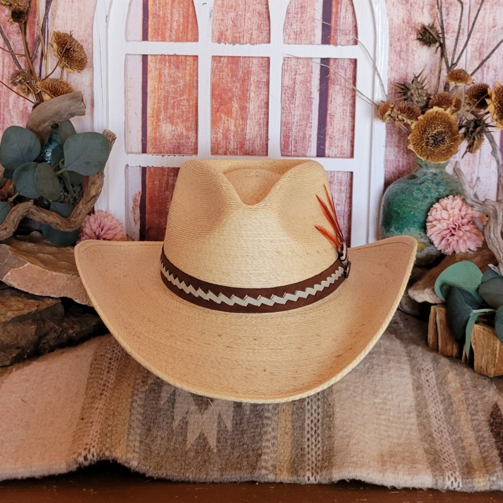 Palm Hat "Road Runner" Lainey Wilson Collection by Charlie 1 Horse  CSRDRN-40348T Front View