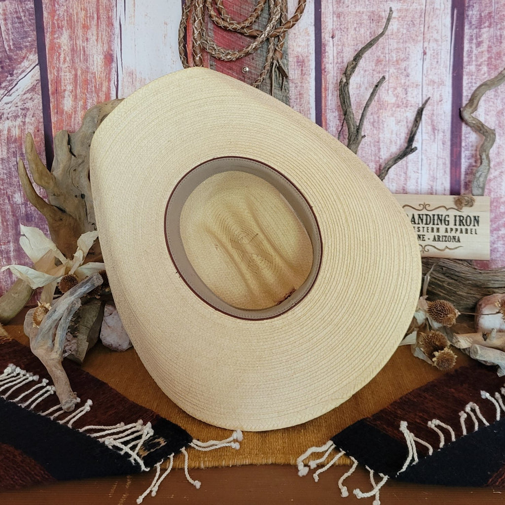 Palm Hat the "Brooks" by Larry Mahan LMH11068 Inside View