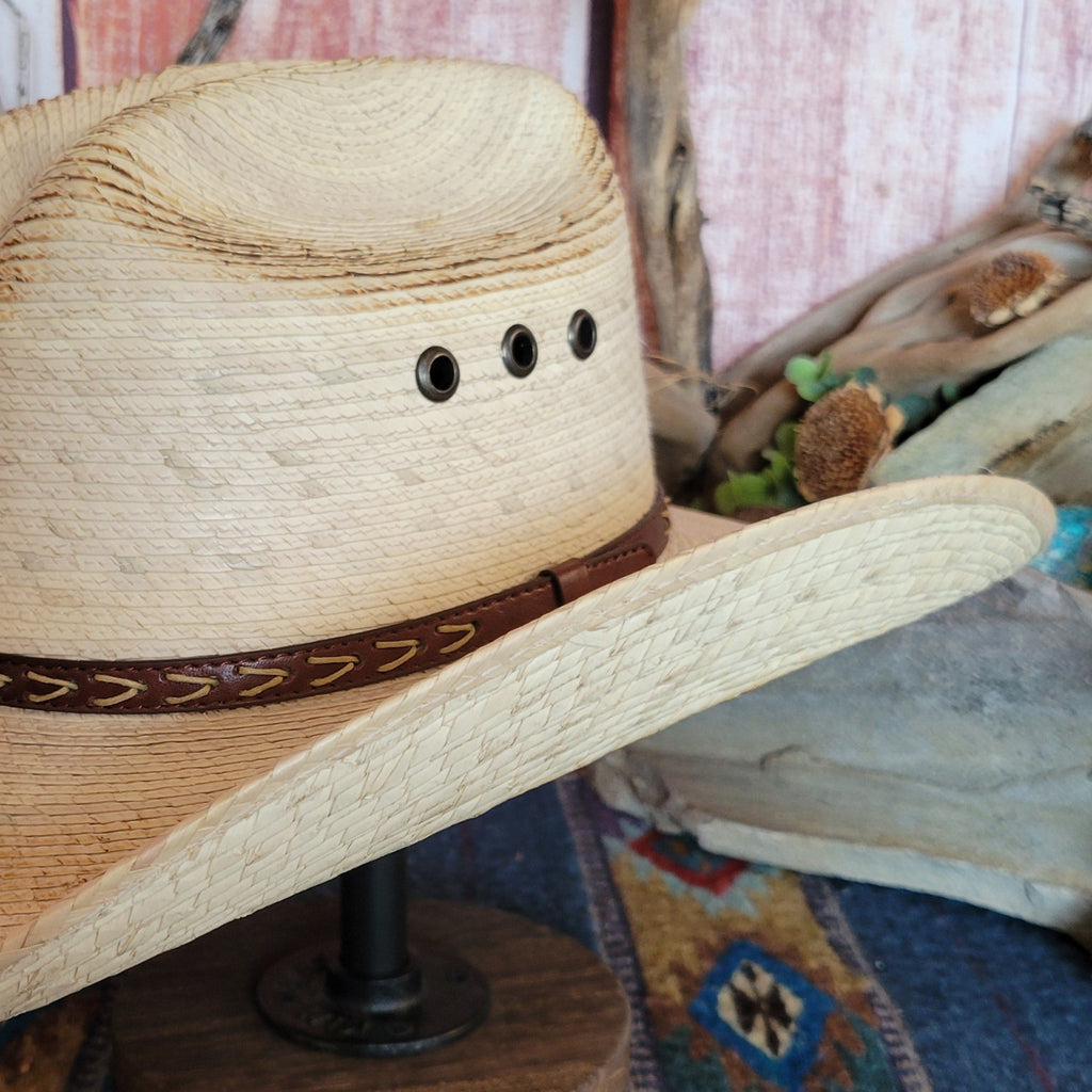 Palm Hat the "Cheyenne Roper" by Conner Hats K1002 Detailed View