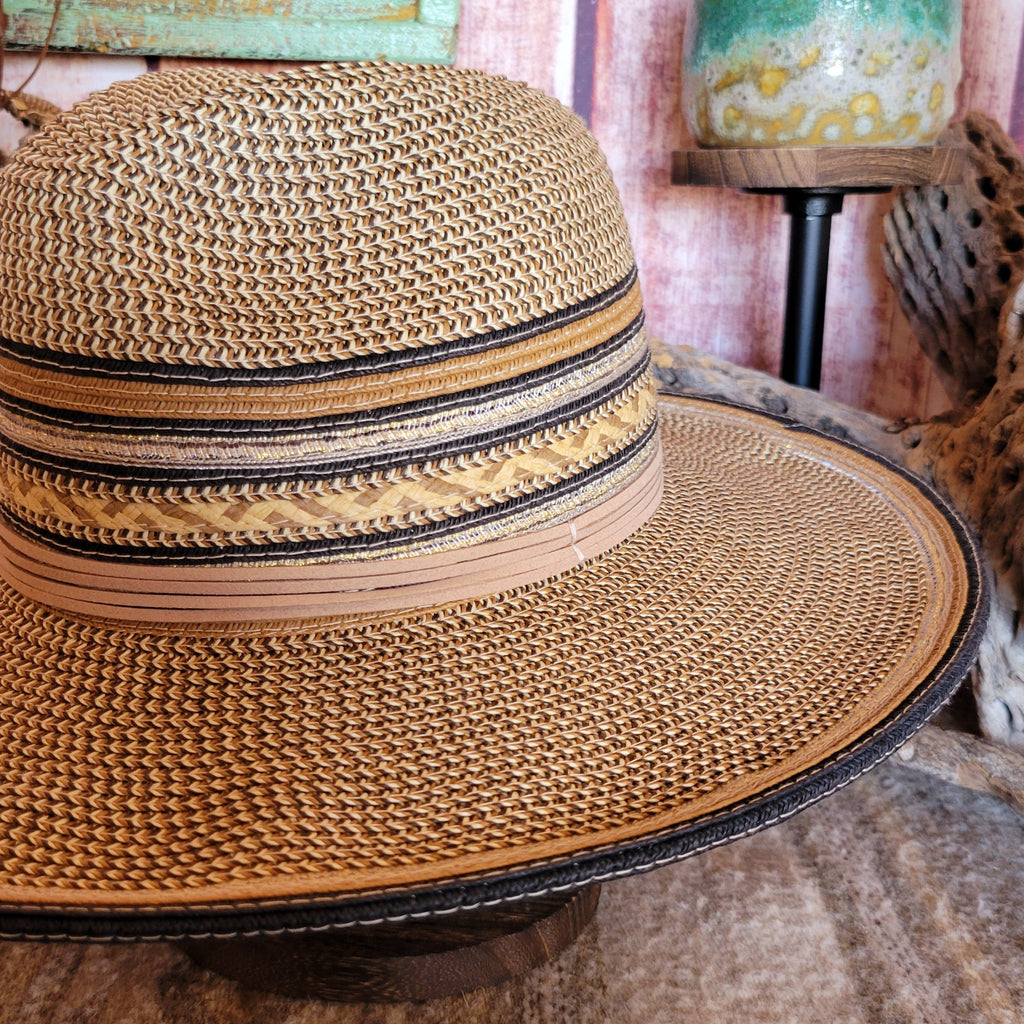 Polyester Blend Hat the "Alento" by Scala LP353 Detailed View Dark Brown