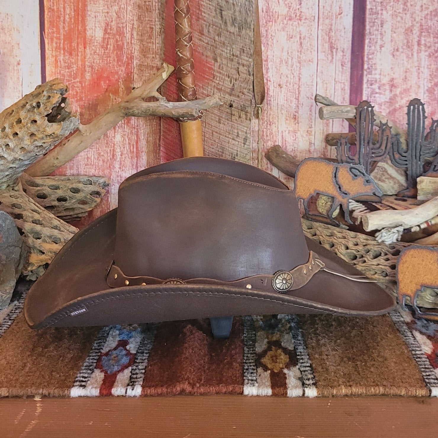 Shapeable Leather Hat the Roxbury by Stetson TRROXB 8434 The Branding Iron Tombstone AZ