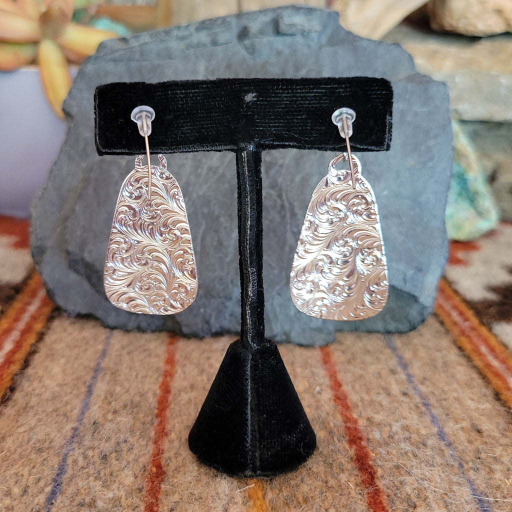 Stainless Steel Earrings "Beauty Within" by Montana Silversmiths ER5678 Back View