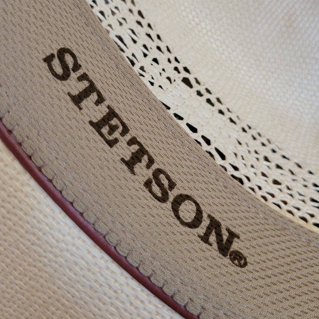 Straw Hat "Elmhurst" by Stetson SSELMH-734281 Detailed Inside View..