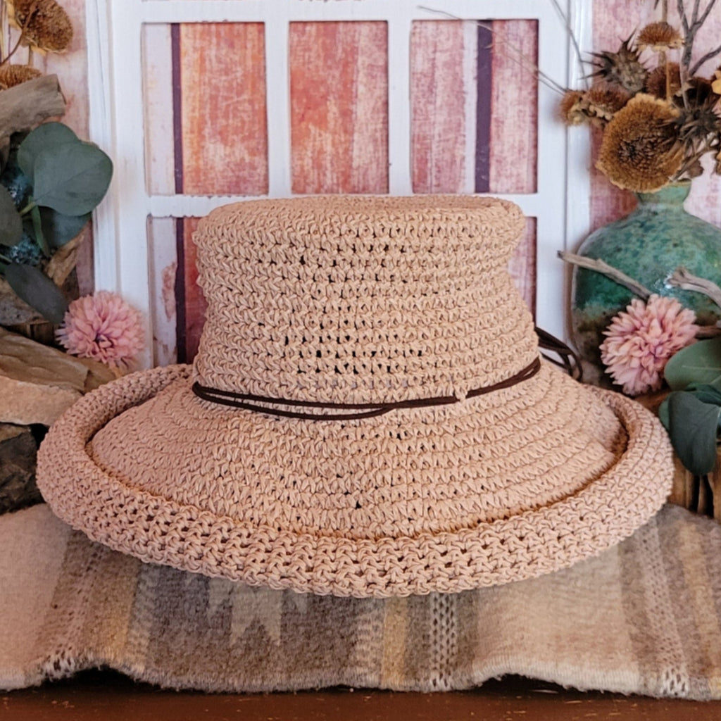 Straw Hat the "Brianna" by Scala SCA10461 Front Side View1