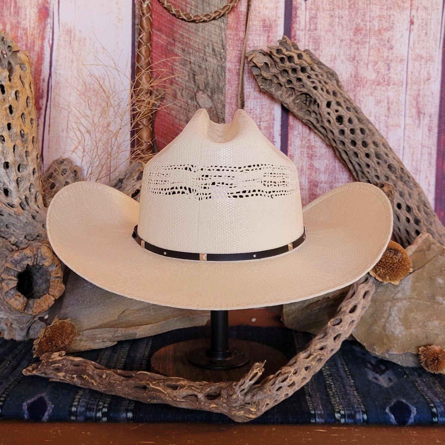 Straw Hat Stallion By Stetson Felt Straw Hat “White Horse” By