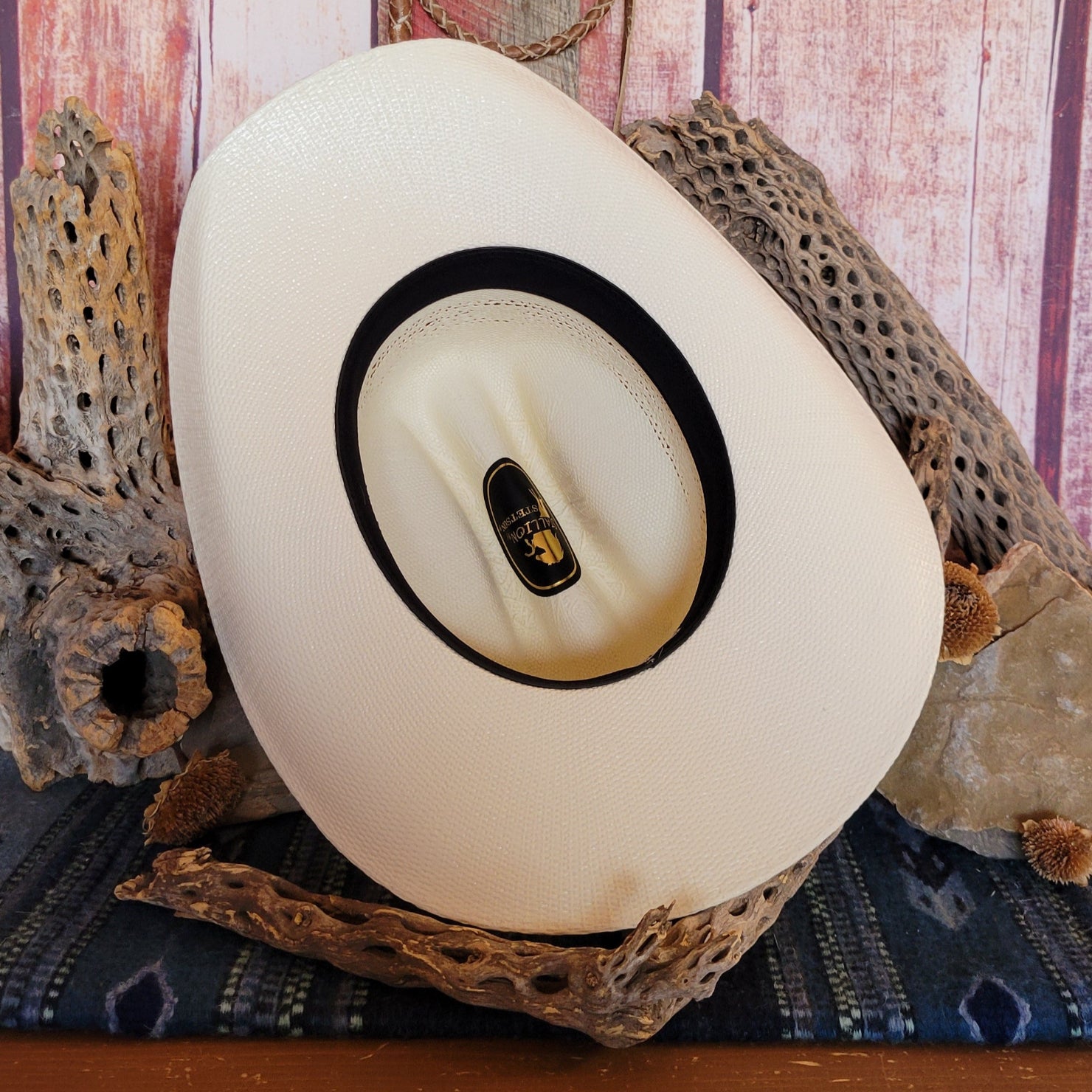 Stallion by Stetson ◽White Western•Style HaT~ Stetson 10X Maddock Straw Hat | Pinto Ranch main image 3
