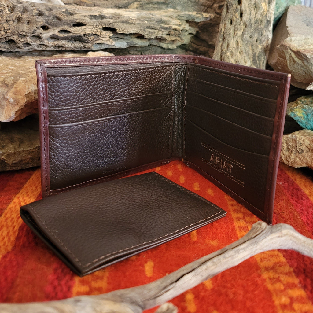 Inside view featuring multiple card slots and passcase detached.
