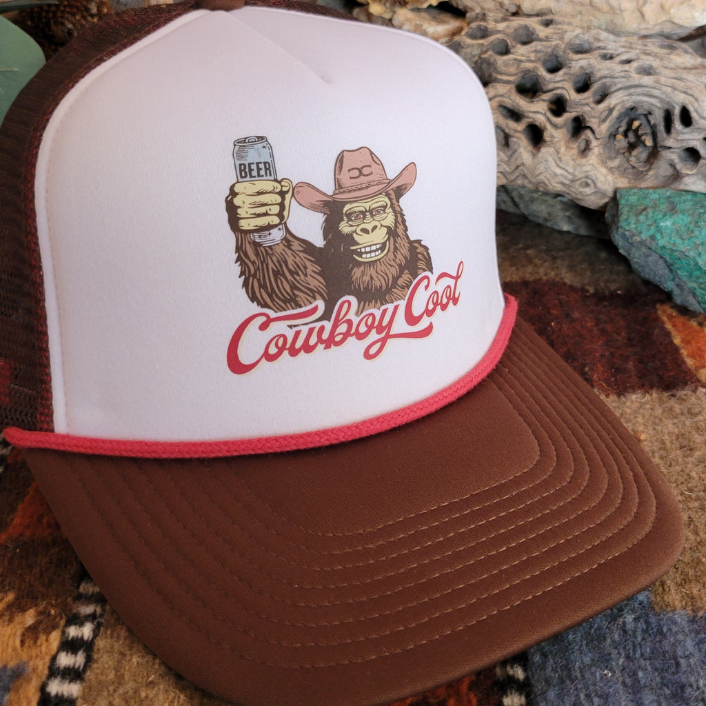 Trucker Cap "Bigfoot Hoedown" by Cowboy Cool H800-666 Detailed View
