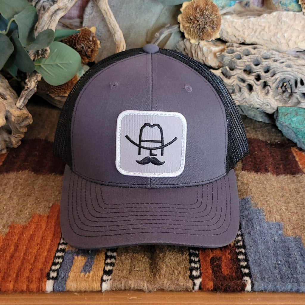 Trucker Cap "Black Hank 3D" by Cowboy Cool H527-533OS Front View