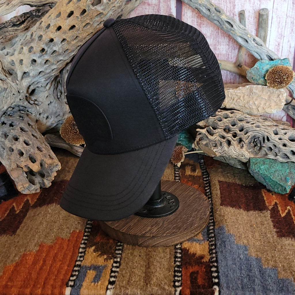 Trucker Cap "Born On The Trail" by Stetson 11-077-0102-0105 BL Side View