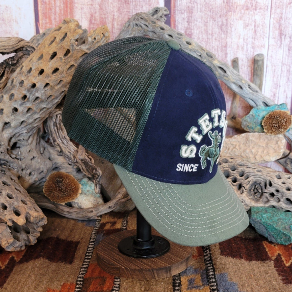 Trucker Cap "Bronco Rider" by Stetson 0707701020112BU Side View2