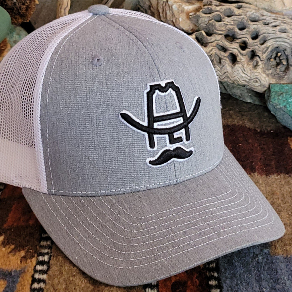 Trucker Cap "Grey Hank 3D" by Cowboy Cool H560-579OS Detailed View