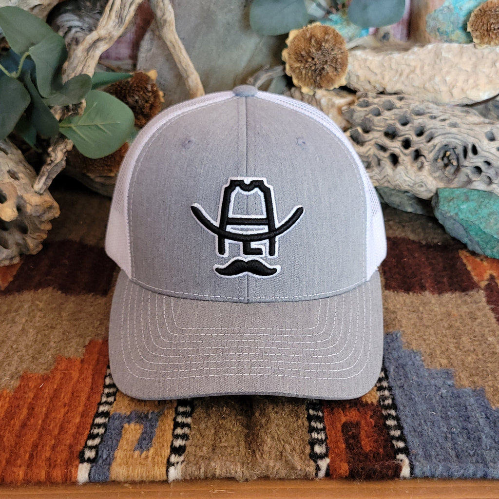 Trucker Cap "Grey Hank 3D" by Cowboy Cool H560-579OS Front View