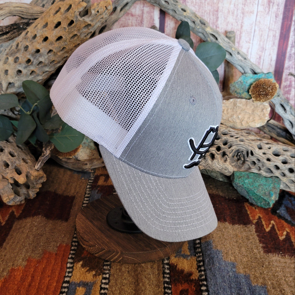Trucker Cap "Grey Hank 3D" by Cowboy Cool H560-579OS Side View2