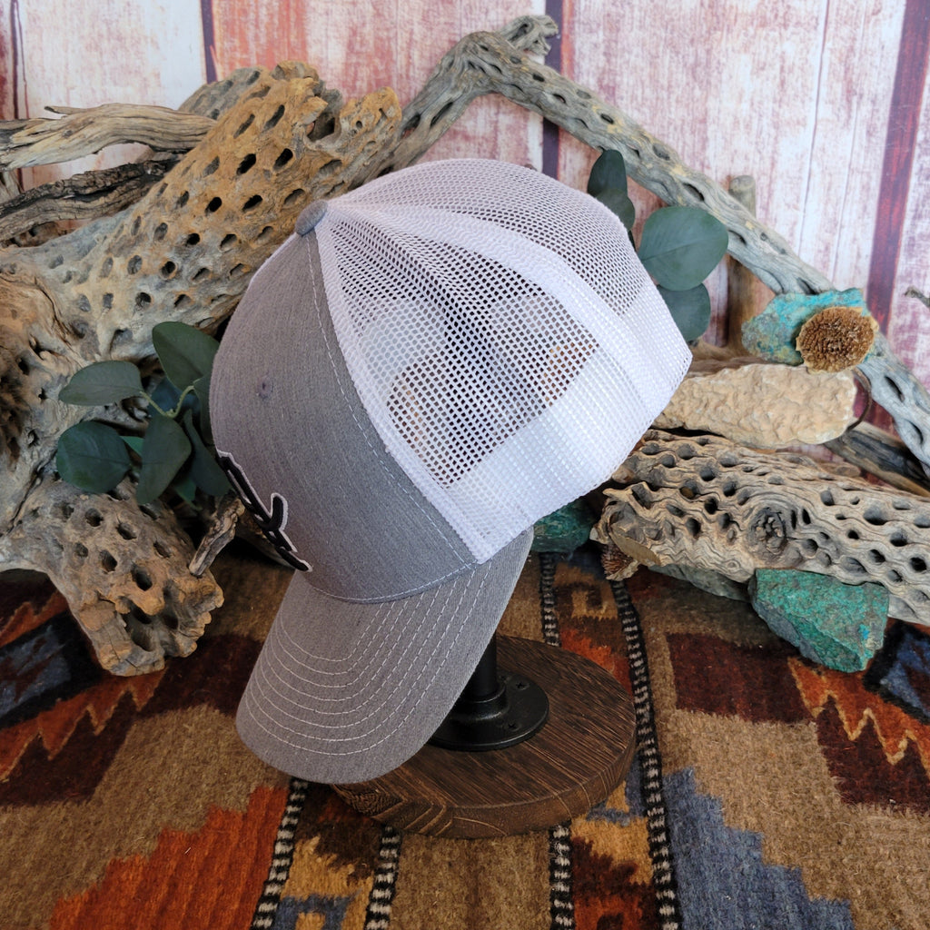 Trucker Cap "Grey Hank 3D" by Cowboy Cool H560-579OS Side View