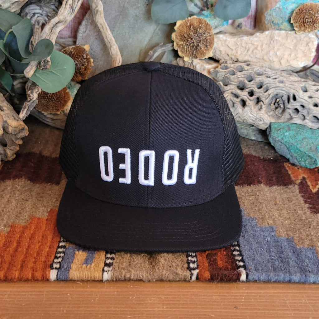 Trucker Cap "Rodeo" by Cowboy Cool H785-633/H790-501 Front View Black