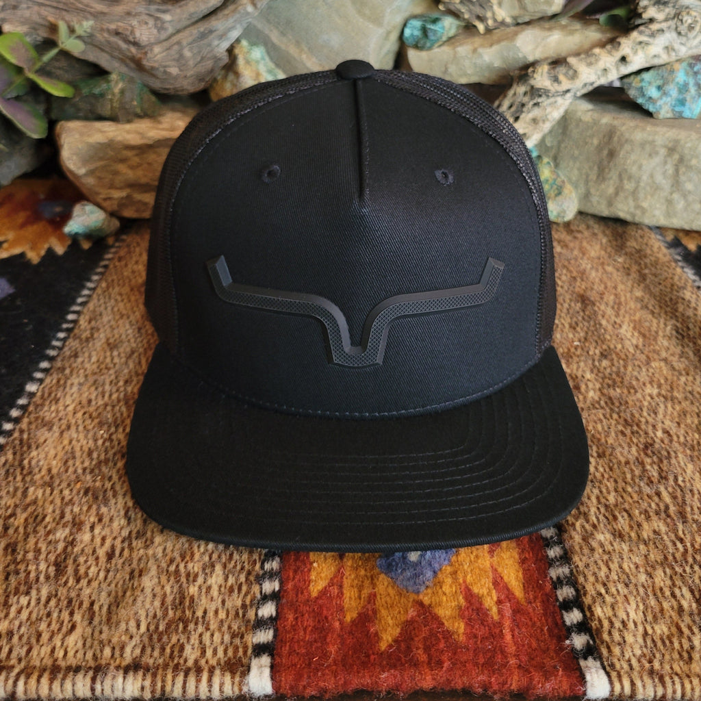 Complete blacked out Kimes Ranch cap.