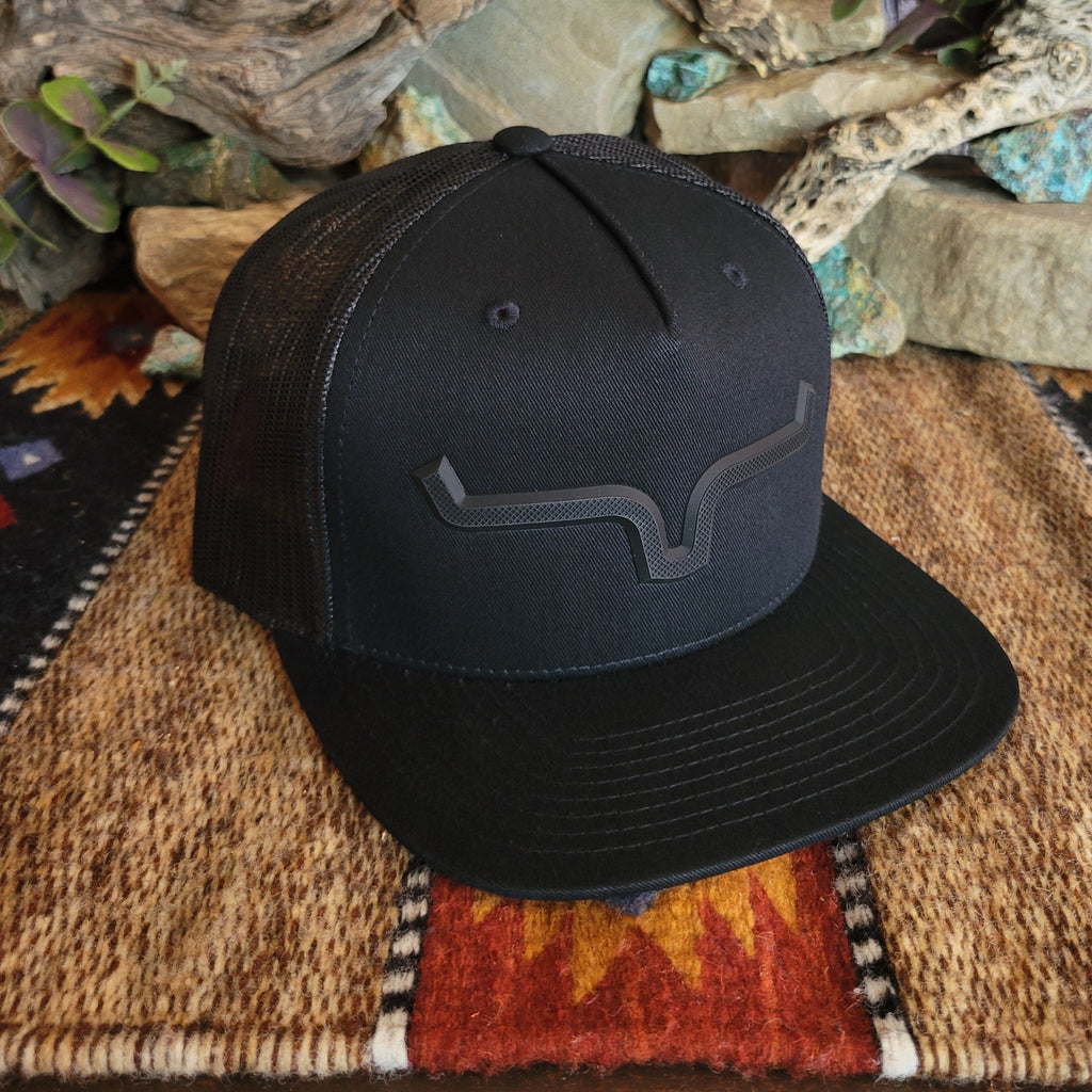 Complete blacked out Kimes Ranch cap.