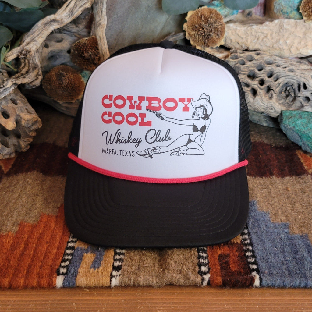 Trucker Cap "Whiskey Club" by Cowboy Cool H770-516 Front View