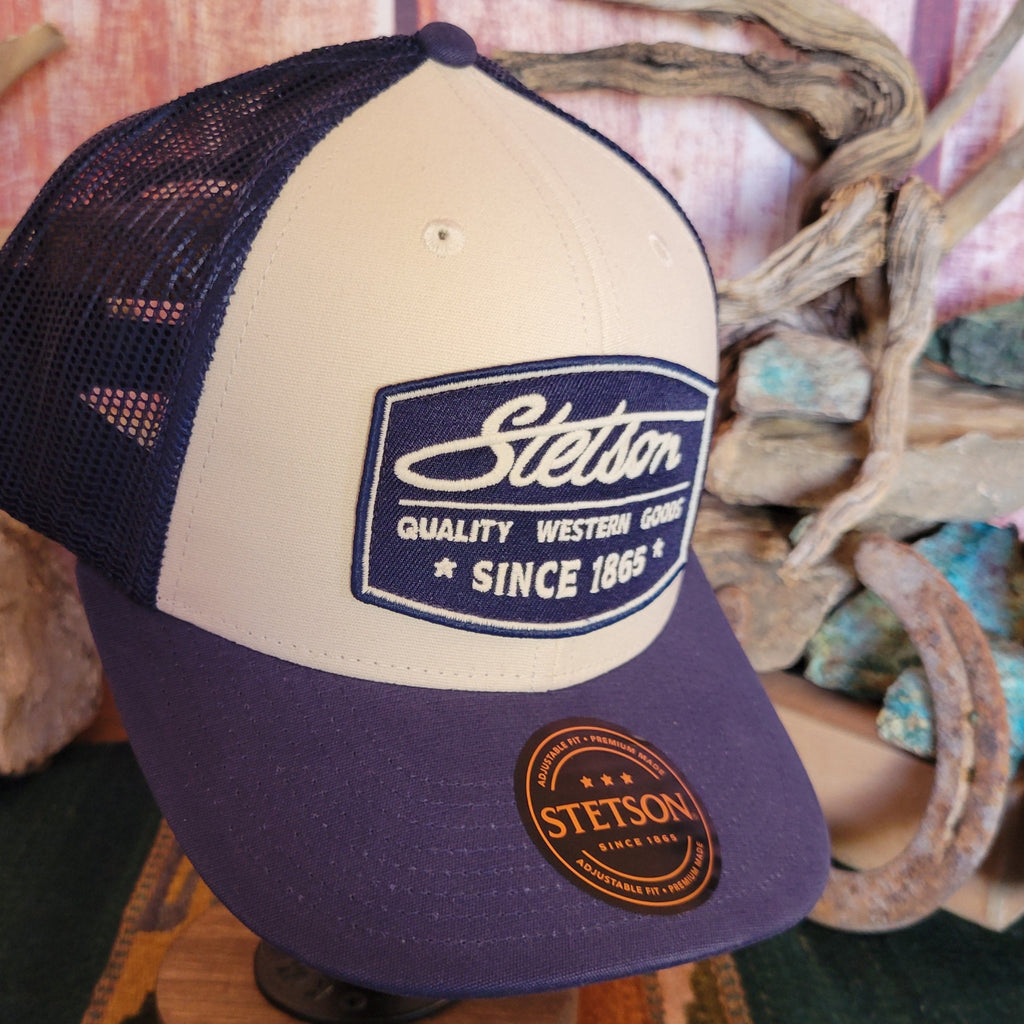 Trucker Cap the "Quality Western Goods" by Stetson 11-077-0102-0083 Detailed View