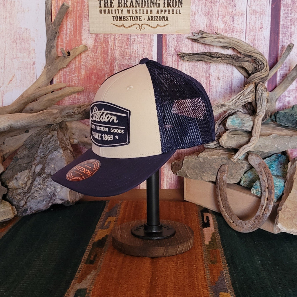 Trucker Cap the "Quality Western Goods" by Stetson 11-077-0102-0083 Side View2