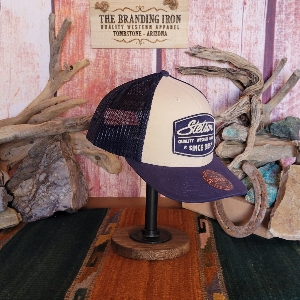 Trucker Cap the "Quality Western Goods" by Stetson 11-077-0102-0083 Side View