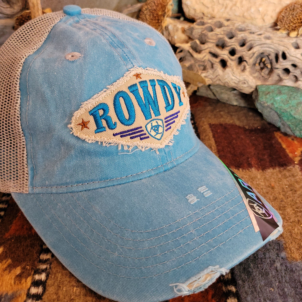Trucker Cap with Velcro Closure by Ariat   A300084727 Detailed View
