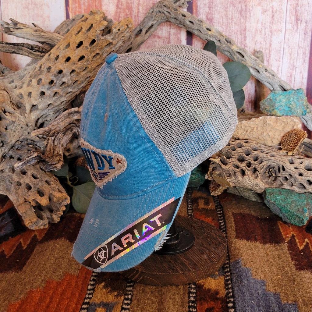 Trucker Cap with Velcro Closure by Ariat   A300084727 Side View